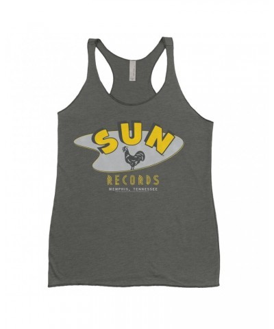 Sun Records Ladies' Tank Top | Retro Boomerang Logo Shirt $10.42 Shirts