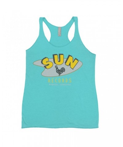 Sun Records Ladies' Tank Top | Retro Boomerang Logo Shirt $10.42 Shirts