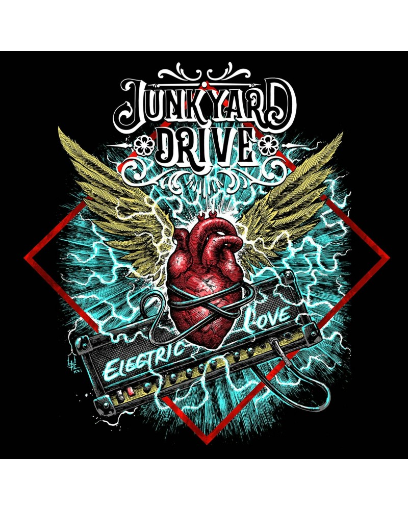 Junkyard Drive Electric Love (Marbled Red & Black) Vinyl Record $9.18 Vinyl