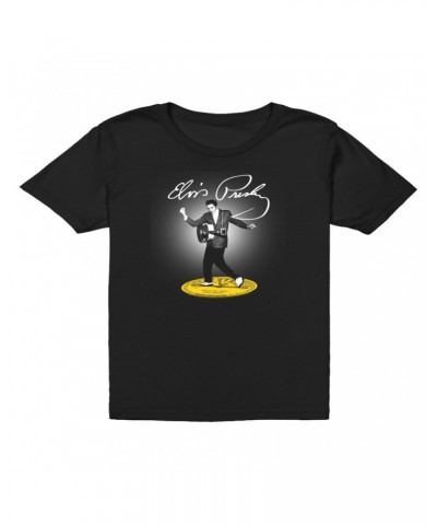 Elvis Presley Kids T-Shirt | Signature Stepping On Hits Kids T-Shirt $8.48 Kids