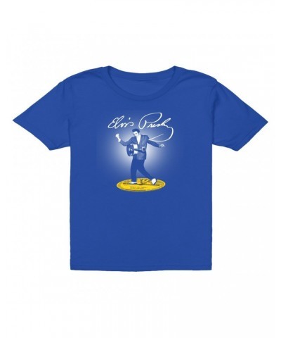 Elvis Presley Kids T-Shirt | Signature Stepping On Hits Kids T-Shirt $8.48 Kids