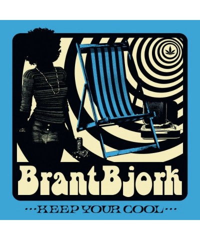 Brant Bjork Keep Your Cool (White Marbled Blue/Dark) Vinyl Record $13.40 Vinyl