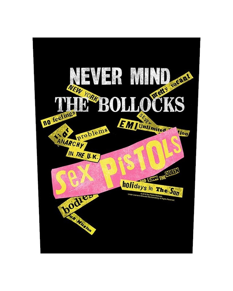 Sex Pistols Never Mind The Bollocks' Back Patch $9.61 Accessories