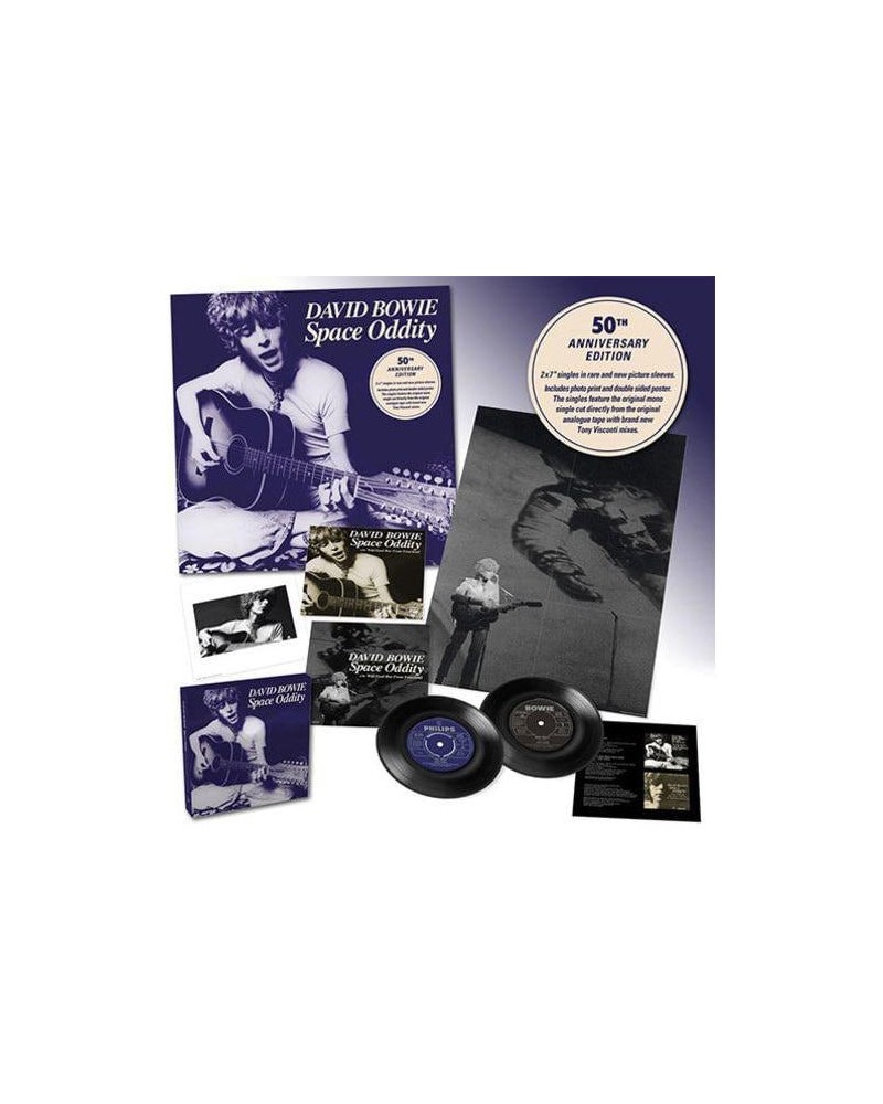 David Bowie Space Oddity (50th Anniversary Edition / 7" / Box Set) Vinyl Record $13.45 Vinyl